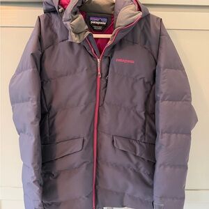 Patagonia Kids' Gray and Pink Puffer Jacket